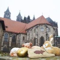 Bild vergrößern:Ostergruß mit Magdeburger Dom