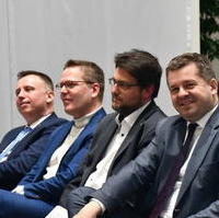 Bild vergrößern:CDU-Generalsekretär Mario Karschunke, MIT-Kreisvorsitzender Tino Sorge, CDU-Kreisvorsitzender Tobias Krull und CDU-Landesvorsitzender Sven Schulze (v.l.n.r.)