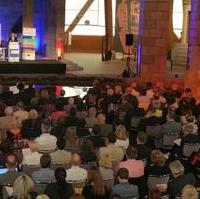 Bild vergrößern:Ministerpräsident Dr. Reiner Haseloff MdL spricht bei einer Tagung zum Start in die neue EU-Förderperiode im Jahrtausendturm