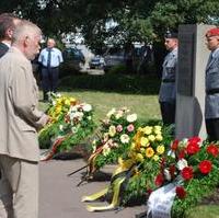 Bild vergrößern:Gedenken an den militärischen Widerstand vom 20. Juli und einen seiner bestimmenden Köpfe - den gebürtigen Magdeburger Henning von Tresckow