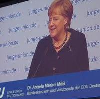 Bild vergrößern:Die Bundeskanzlerin und Bundesvorsitzende der CDU, Dr. Angela Merkel MdB, während Ihrer Rede in Braunschweig
