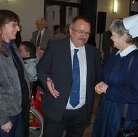 Bild vergrößern:Heike Rudolf (Geschäftsführerin AWO Magdeburg), CDU/BfM Ratsfraktionsvors. Wigbert Schwenke MdL und Schwester Erika Tietze (Magdeburger Stadtmission) beim Neujahrsempfang der Landeshauptstadt (v.l.n.r.) 