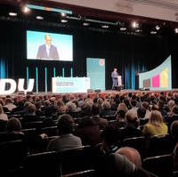 Bild vergrößern:Regionalkonferenz der CDU zum neuen Grundsatzprogramm am 22. März in Berlin. 