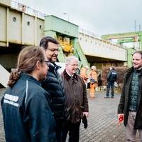 Bild vergrößern:Am 30. März besuchten Mitglieder der CDU das Schiffshebewerk Rothensee