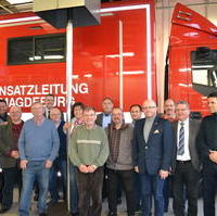 Bild vergrößern:Am 6. März 2017 besuchten die Mitglieder der Ratsfraktion CDU/FDP/BfM die Feuerwache Nord der Berufsfeuerwehr Magdeburg.
