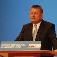 Bild vergrößern:Der Generalsekretär der CDU Deutschlands Herman Gröhe MdB bei seinem Bericht auf dem Parteitag