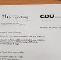 Bild vergrößern:Am 18. Februar tagte der CDU-Kreisvorstand. Die aktuelle politische Lage wurde dabei intensiv diskutiert. 