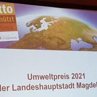 Bild vergrößern:Der Umweltpreis der Landeshauptstadt wurde am 25. November im Gesellschaftshaus vergeben.