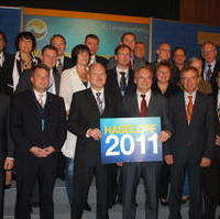 Bild vergrößern:Das (fast) vollständige Kompetenzteam der CDU Sachsen-Anhalt für die kommende Landtagswahl am 20. März 2011