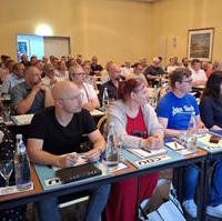 Bild vergrößern:Blick in den Saal beim Kreisparteitag der CDU Magdeburg am 12. August. 