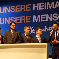 Bild vergrößern:Die Magdeburger Landtagskandidaten bei einer kleiner Fragerunde im Rahmen des Wahlkampfauftaktes der CDU Sachsen-Anhalt 