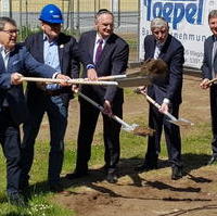 Bild vergrößern:Spatenstich für die neue Magdeburger Synagoge am 05. Mai 2022