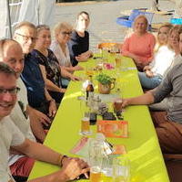 Bild vergrößern:Einige der teilnehmenden CDU-Mitglieder des Sommertreffs des CDU-Ortsverbandes Ostelbien am 23. August 2022. 