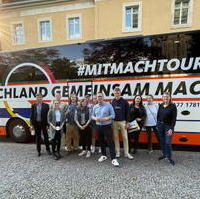 Bild vergrößern:Am 10. September machte due CDU-Connect-Tour einen Stopp in der Landeshauptstadt