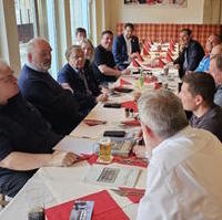 Bild vergrößern:Wahlauswertung im Ortsverband Mitte am 12. Juni 2024. 