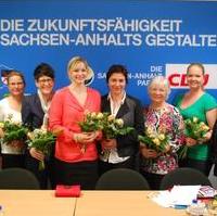 Bild vergrößern:Der neue Kreisvorstand der Frauen Union Magdeburg