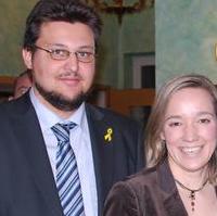 Bild vergrößern:Der Kreisvorsitzende der CDU Magdeburg, Tobias Krull, mit der Bundesministerin für Familie, Senioren, Frauen und Jugend, Dr. Kristina Schröder MdB (v.l.n.r.)