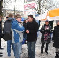 Bild vergrößern:Bei der 2. Magdeburger Meile der Demokratie gab es viele Gelegenheiten für gute Gespräche