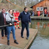 Bild vergrößern:Der Beweis, die Oker waren nicht zugefroren. 