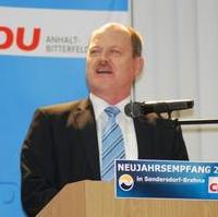 Bild vergrößern:Der Landesvorsitzende und Minister für Landesentwicklung und Verkehr Thomas Webel motivierte die Mitglieder für die Aufgaben im Jahr 2012.