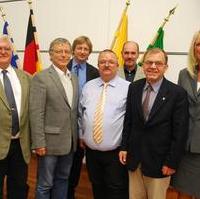 Bild vergrößern:Der neue Vorstand der Fraktion CDU/Bund für Magdeburg am Rande der letzten Stadtratssitzung