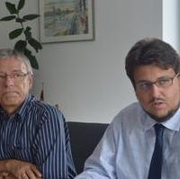 Bild vergrößern:Am Rande einer Versammlung der Kreisvorsitzende der Kommunalpolitischen Vereinigung (KPV), Stadtrat Reinhard Stern, sowie der stellv. KPV-Landesvorsitzende Tobias Krull (v.l.n.r.)