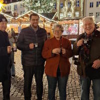 Bild vergrößern:Alle vier Magdeburger CDU-Landtagsabgeordneten besuchten gemeinsam am 04. Dezember den Magdeburger Weihnachtsmarkt. 