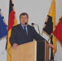 Bild vergrößern:Der Landtagspräsident Dieter Steinecke MdL (CDU)spricht beim parlamentarischen Abend der Landeshauptstadt im Magdeburger Rathaus