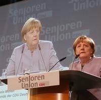 Bild vergrößern:Die CDU-Bundesvorsitzende und Bundkanzlerin Dr. Angela Merkel MdB bei ihrer Rede in Magdeburg beim der Tagung der Senioren-Union Deutschlands. 