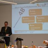 Bild vergrößern:Dr. Michael Wandersleb, Geschäftsführer KID MD GmbH und Vorstand Kommunale IT-UNION eG, stand der Fraktion CDU/Bund für Magdeburg, im Rahmen der Reihe 