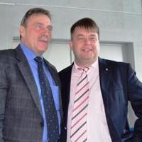 Bild vergrößern:CDU-Landesgeschäftsführer a.D. Bernd Reisener und der Landtagsabgeordnete Jens Kolze am Rande der Landestages der Jungen Union Sachsen-Anhalt im Technikmuseum Hugo Junkers in Dessau-Rosslau
