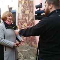 Bild vergrößern:Landtagspräsidentin Gabriele Brakebusch bei einem Interview am 13. Dezember in Magdeburg
