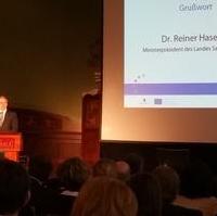Bild vergrößern:Ministerpräsident Dr. Reiner Haseloff MdL spricht beim 3. Demografie-Kongress des Landes Sachsen-Anhalt