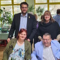 Bild vergrößern:Einige der anwesenden CDU-Mitglieder bei der Ehrenveranstaltung des Allgemeinen Behindertenverbandes Sachsen-Anhalt am 21.03.26.