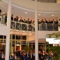 Bild vergrößern:Die Magdeburger Hauptniederlassung der Stadtsparkasse war zum Neujahrsempfang der CDU-Magdeburg sehr gut gefüllt mit rund 250 Gästen.