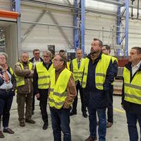 Bild vergrößern:Am 25. April besuchten CDU-Mitglieder den Magdeburger Standort der Firma ENERCON.