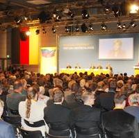 Bild vergrößern:Rund 1000 CDU-Mitglieder und zahlreiche Pressevertreter verfolgen gespannt die Rede der CDU-Bundesvorsitzenden und Bundeskanzlerin Dr. Angela Merkel auf der Regionalkonferenz