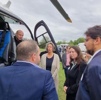 Bild vergrößern:Tag der offenen Tür bei der DRF Luftrettung Station Magdeburg am 27. August 2023.