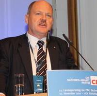 Bild vergrößern:Der alte und neue Vorsitzende der CDU Sachsen-Anhalt Thomas Webel