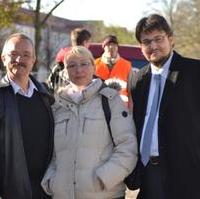 Bild vergrößern:Fraktionsvorsitzender Wigbert Schwenke MdL, DRK-Geschäftsstellenleiterin Britta Göhring und CDU-Kreisvorsitzender Tobias Krull beim Richtfest des neuen Altenbetreuungszentrums des Deutschen Roten Kreuzes (v.l.n.r.)