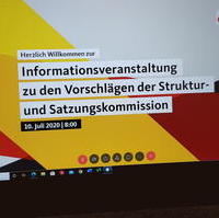 Bild vergrößern:Am 10. Juli fand eine Videokonferenz der CDU-Kreisvorsitzenden statt. Dort wurden die Ergebnisse der Struktur- und Satzungskommission vorgestellt. 