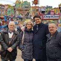 Bild vergrößern:Eröffnung der Magdeburger Frühjahrsmesse am 23. März mit Stadtrat Gerhard Häusler, Stadträtin Carola Schumann, Tobias Krull MdL und Stadtrat Wigbert Schwenke (v.l.n.r.)