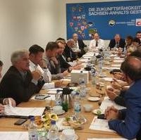 Bild vergrößern:Sitzung des CDU-Landesvorstandes in Magdeburg