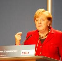 Bild vergrößern:Die CDU-Bundesvorsitzende Dr. Angela Merkel spricht bei der CDU-Regionalkonferenz 