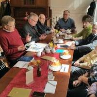 Bild vergrößern:Am 19. April trafen sich einige Mitglieder der Senioren-Union Magdeburg zu ihrem monatlichen Stammtisch im Kaffeehaus Köhler. 