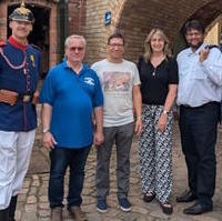 Bild vergrößern:Zu Besuch im Ravelin II zum zehnjährigen Bestehens des Sanierungsvereins. 
