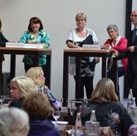 Bild vergrößern:Podium beim politischen Frauencocktail der Frauen Union Sachsen-Anhalt mit dem Titel 