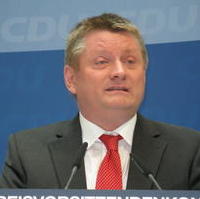 Bild vergrößern:Der CDU-Generalsekretär Hermann Gröhe spricht zu den Anwesenden bei der CDU-Kreisvorsitzenden Konferenz