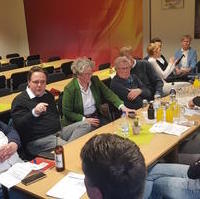 Bild vergrößern:Gemeinsam tagten am 19. April die Ortsverbände Am Neustädter Feld und Olvenstedt. Gast war der Ordnungsbeigeordnete Ronni Krug (2.v.l.)