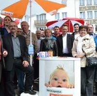 Bild vergrößern:Viele Mitglieder und Funktionsträger der CDU Magdeburg fanden sich zu Gesprächen mit interessierten Bürgern ein.